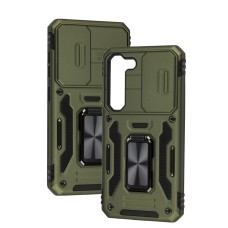 Чохол для Samsung Galaxy S23 (S911) Camshield Army Ring army green