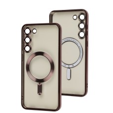 Чохол для Samsung Galaxy S23 + Berlia MagSafe burgundy