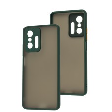 Чохол Xiaomi 11T / 11T Pro LikGus Totu camera protect оливковий
