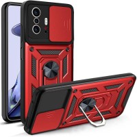 Чохол для Xiaomi 11T Serge Ring Armor ударостійкий червоний