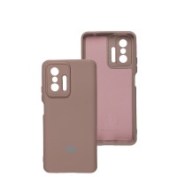 Чохол Xiaomi Mi 11T / 11T Pro Silicone Full camera рожевий / pink sand