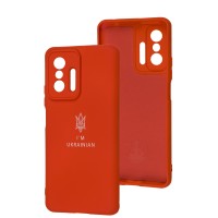 Чохол для Xiaomi 11T / 11T Pro Full Premium Тризуб червоний