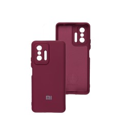 Чохол Xiaomi Mi 11T / 11T Pro Silicone Full camera бордовий / marsala