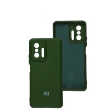 Чохол Xiaomi Mi 11T / 11T Pro Silicone Full camera зелений / dark green