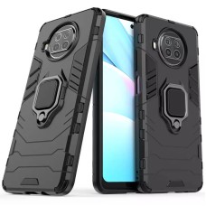 Чохол для Xiaomi Mi 10T Lite Transformer Ring ударостійкий з кільцем чорний