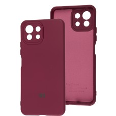 Чохол для Xiaomi Mi 11 Lite Silicone Full camera бордовий / marsala