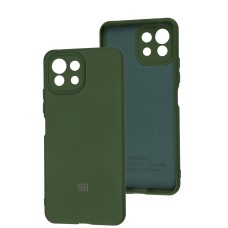 Чохол для Xiaomi Mi 11 Lite Silicone Full camera зелений / dark green