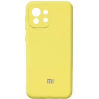 Чохол для Xiaomi Mi 11 Lite Silicone Full camera жовтий