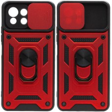 Чохол для Xiaomi Mi 11 Lite Serge Ring Armor ударостійкий червоний