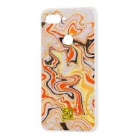 Чохол для Xiaomi Mi 8 Lite Art confetti "перелив" лавандовий