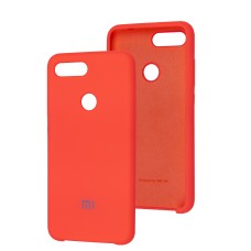 Чохол для Xiaomi Mi 8 Lite Silky Soft Touch "яскраво-рожевий"