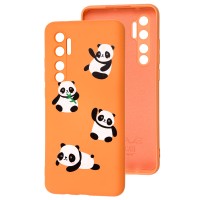 Чохол для Xiaomi Mi Note 10 Lite Wave Fancy panda / peach