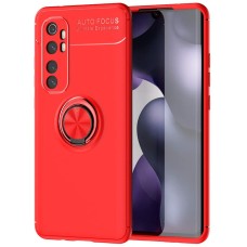 Чохол для Xiaomi Mi Note 10 Lite Deen ColorRing із кільцем червоний