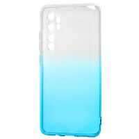 Чохол для Xiaomi Mi Note 10 Lite Gradient Design біло-бірюзовий