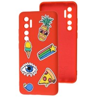 Чохол Xiaomi Mi Note 10 Lite Wave Fancy color style / red