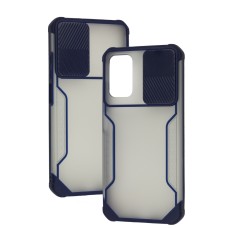 Чохол для Xiaomi Poco M3 Camshield matte ease синій