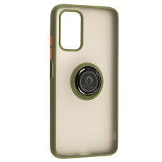 Чохол для Xiaomi Poco M3 / Redmi 9T LikGus Edging Ring зелений