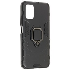 Чохол для Xiaomi Poco M3 / Redmi 9T Transformer Ring ударостійкий з кільцем чорний