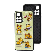 Чохол для Xiaomi Poco M4 Pro 5G / Note 11S 5G Wave Majesty funny corgi / pink sand