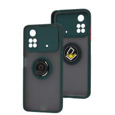 Чохол Xiaomi Poco M4 Pro 4G LikGus Edging Ring оливковий