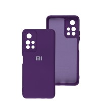 Чохол Xiaomi Poco M4 Pro 5G / Note 11S 5G Silicone Full camera фіолетовий / purp