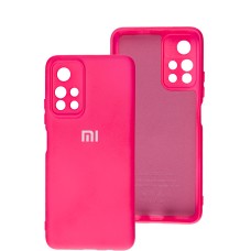 Чохол Xiaomi Poco M4 Pro 5G / Note 11S 5G Silicone Full camera яскраво-рожевий