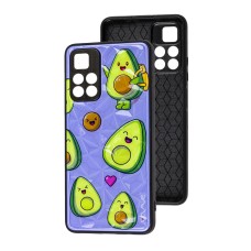 Чохол для Xiaomi Poco M4 Pro 5G / Note 11S 5G Wave Majesty avocado / light purple