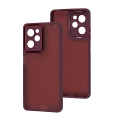 Чохол Xiaomi Poco X5 Pro / Note 12 Pro Speed Luxury Metal Lens марсала