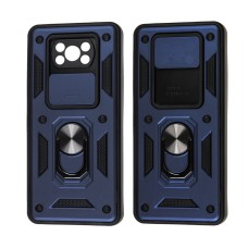 Чохол для Xiaomi Poco X3 Serge Ring Armor ударостійкий синій