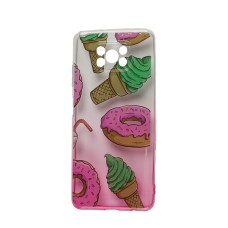 Чохол для Xiaomi Poco X3 Wave Sweet white / pink / donut