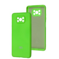 Чохол Xiaomi Poco X3 / X3 Pro Silicone Full camera neon green