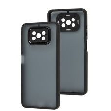 Чохол для Xiaomi Poco X3 Luxury Metal Lens чорний