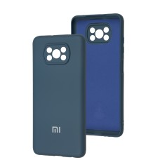 Чохол для Xiaomi Poco X3/X3 Pro Silicone Full camera navy blue