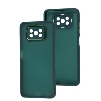 Чохол для Xiaomi Poco X3 Luxury Metal Lens зелений