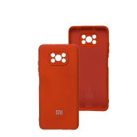 Чохол для Xiaomi Poco X3 Silicone Full camera червоний