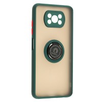 Чохол Xiaomi Poco X3 LikGus Edging Ring оливковий