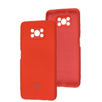 Чохол Xiaomi Poco X3 / X3 Pro Silicone Separate camera червоний
