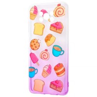 Чохол для Xiaomi Poco X3 Wave Sweet white / purple / cake