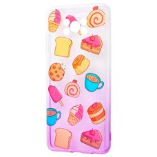 Чохол для Xiaomi Poco X3 Wave Sweet white / purple / cake