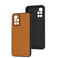 Чохол для Xiaomi Redmi 10 Classic leather case orange