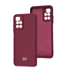 Чохол для Xiaomi Redmi 10 Silicone Full camera marsala