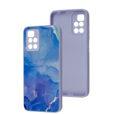 Чохол для Xiaomi Redmi 10 Marble Clouds blue