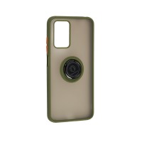 Чохол для Xiaomi Redmi 10 LikGus Edging Ring зелений (хакі)