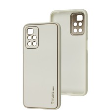 Чохол для Xiaomi Redmi 10 Leather Xshield white