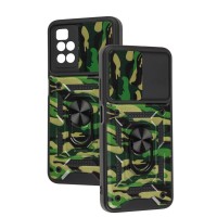 Чохол для Xiaomi Redmi 10 Serge Ring Armor ударостійкий army green