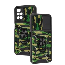 Чохол для Xiaomi Redmi 10 Serge Ring Armor ударостійкий army green
