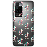 Чохол для Xiaomi Redmi 10 TikTok логотип багато