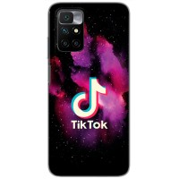 Чохол для Xiaomi Redmi 10 TikTok лого кольоровий дим