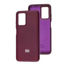 Чохол для Xiaomi Redmi 10 Silicone Full бордовий / marsala фуксія