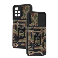 Чохол для Xiaomi Redmi 10 Serge Ring Armor ударостійкий army brown